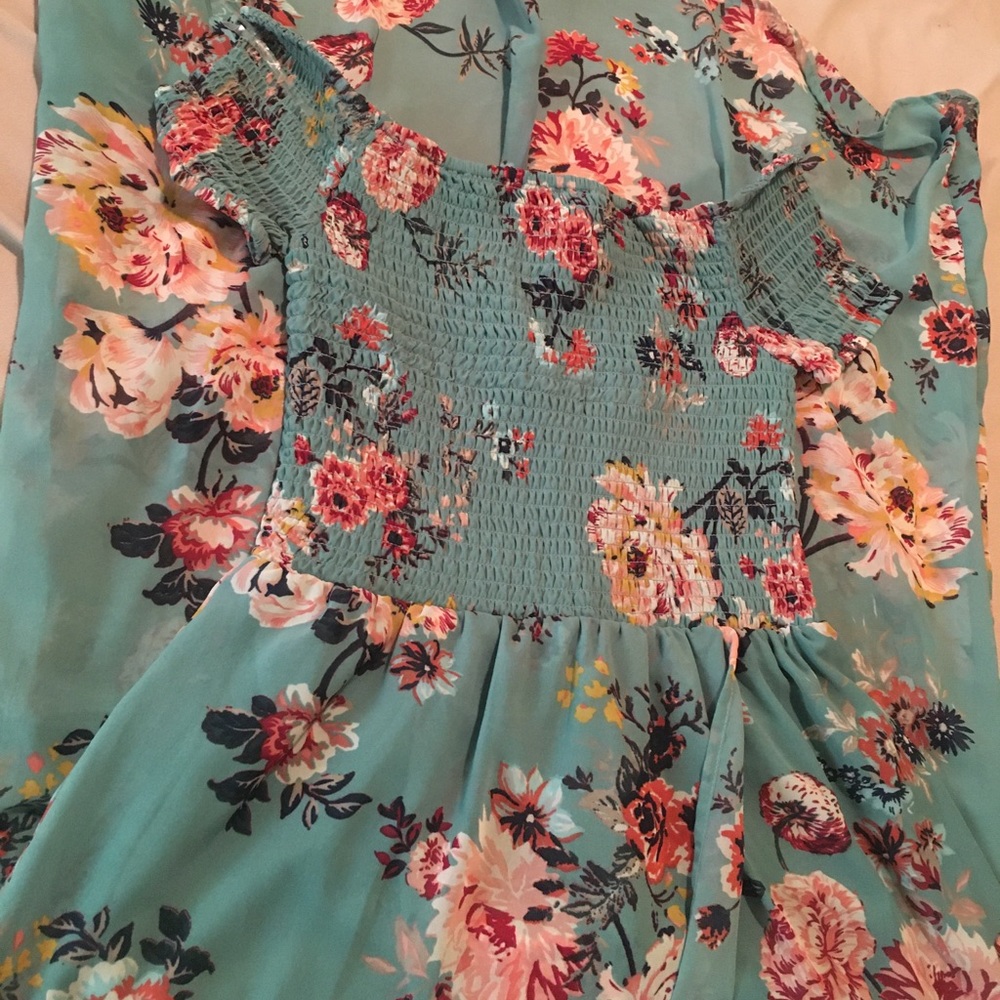 Flowered Maxi Dress NWOT